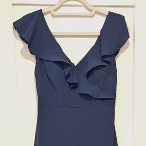 Jenny Yoo Cecilia Bridesmaids Dress Navy Size 2
